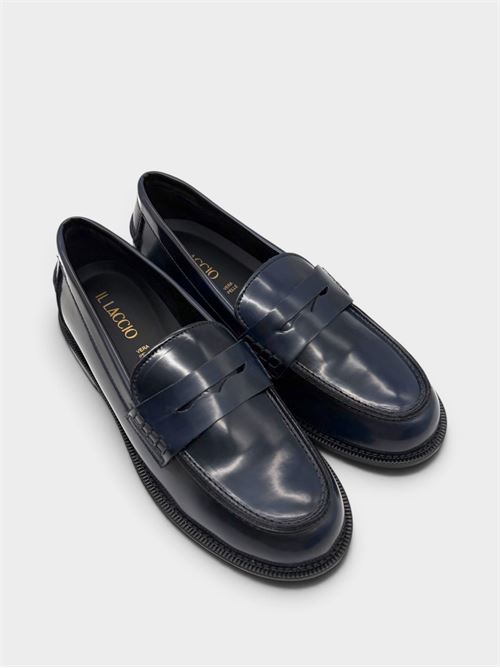 Mocassino college in pelle blu IL LACCIO | 5145001BRUSHBLU